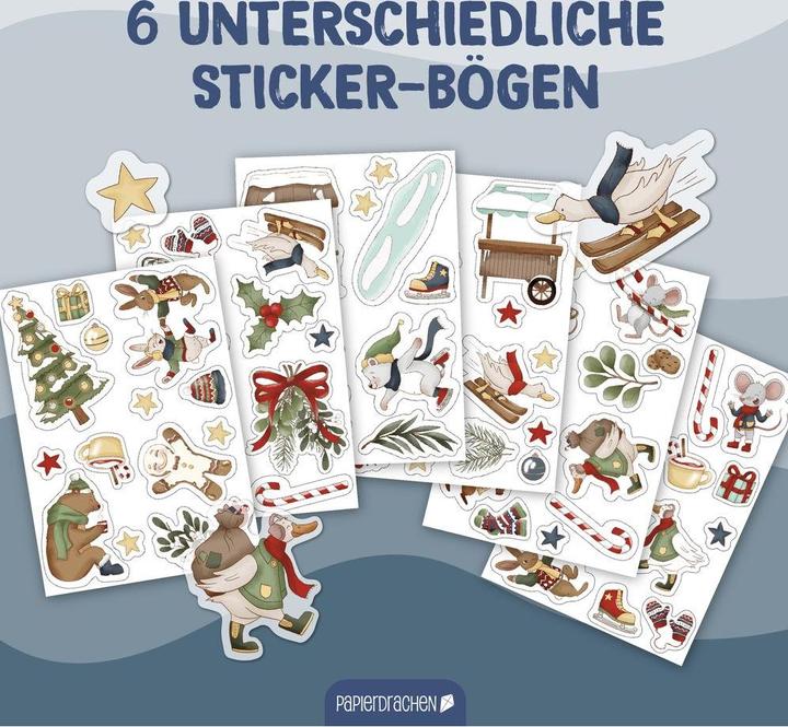 Immagine prodotto Papierdrachen Adesivo per finestra animali invernali