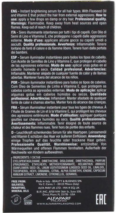 Immagine prodotto Alfaparf Semi Di Lino Sublime Cristalli Liquido L'Originale (30 ml)