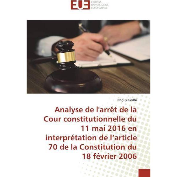Godhi:Analyse de l'arrêt de la Cour con, Fachbücher von Naguy Godhi