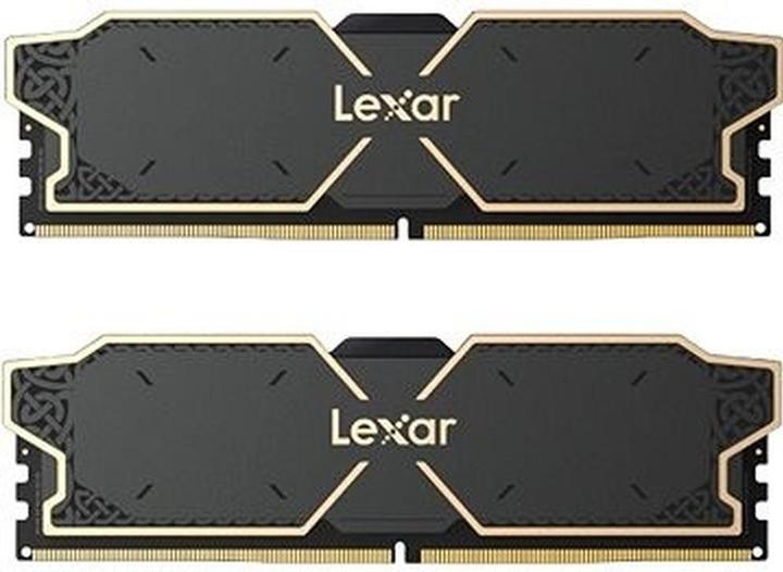 Immagine prodotto Lexar Kit Barrettes mémoire 32Go (2x16Go) DIMM DDR5 Thor RGB 6000MHz (Noir) (2 x 16GB, 6000 MHz, RAM DDR5, DIMM)
