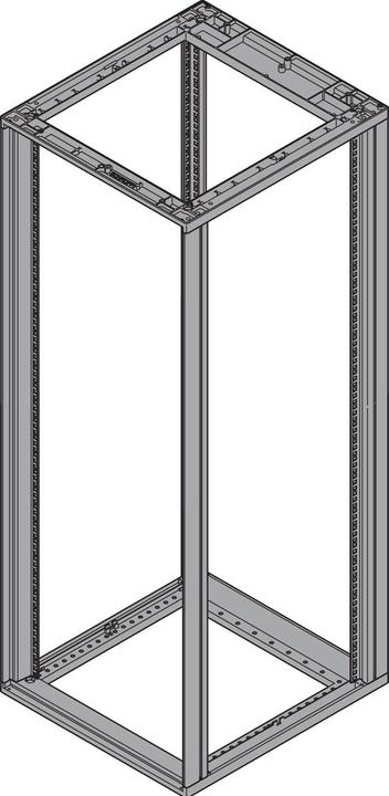 Actual product image Schroff Novastar HD 19" 25U 553B 1000T RAL7021 (25 RU, 19 inch rack)