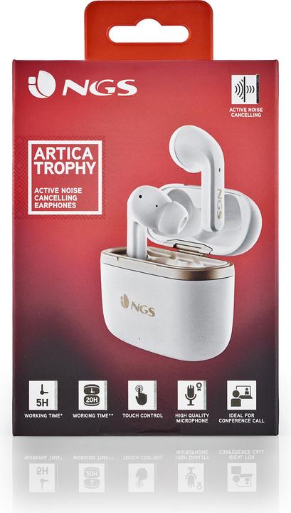 Produktbild NGS Artica trophy white (5 h, Kabellos)