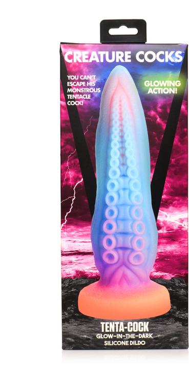 Actual product image Creature Cocks Tenta-Cock - Glow-in-the-Dark Silicone Dildo