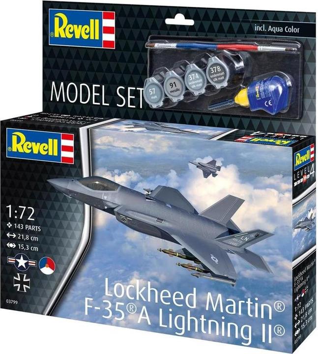 Actual product image Revell Model Set Lockheed Martin F-35A Lightning II