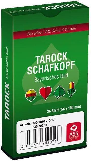 Productafbeelding ASS Altenburg 10045029-0001 - FSC Schafkopf/Tarock, Beiers plaatje in vouwdoosje (Duits, 3 Spelers)