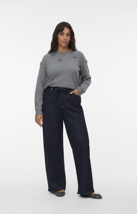 Actual product image Vero Moda VMCTESSA Hohe Taille Weiter Beinschnitt Jeans Weit geschnitten (W44/L32)