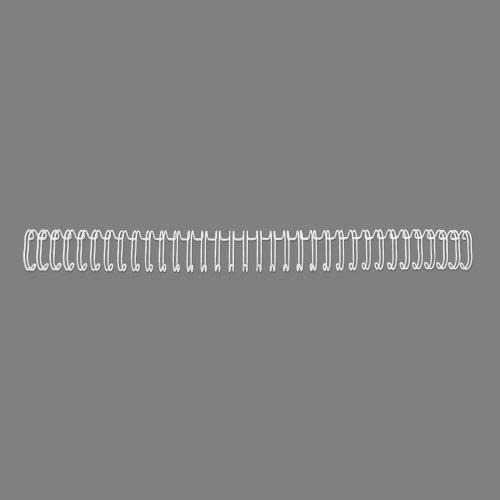 Produktbild GBC Drahtbinderücken A4 - 200 Stk. - Ring Ø 22 mm, weiss