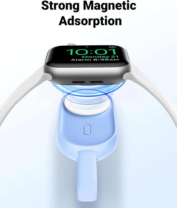 Produktbild Veger Mini Powerbank kompatibel mit Apple Watch Series (9-1) (1200 mAh)