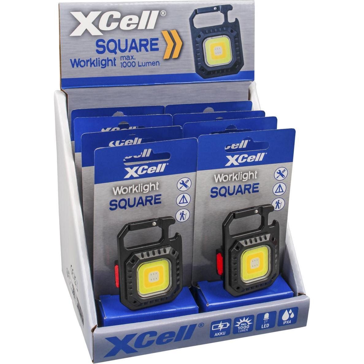 XCell, Illuminazione officina, Work Akku-LED-Leuchte Square 1000Lm Akku (1000 lm)