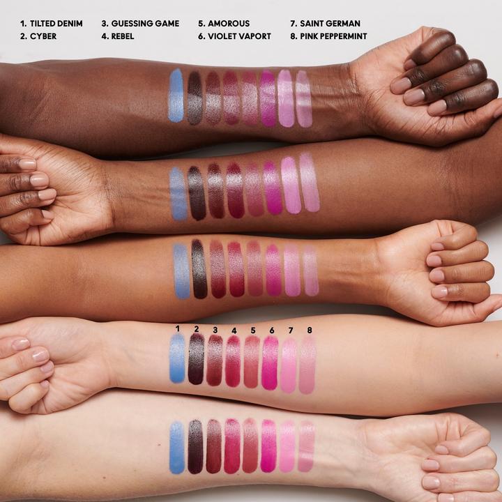 Actual product image MAC Cosmetics MACximal Sleek Satin Lipstick TILTED DENIM (TILTED DENIM)