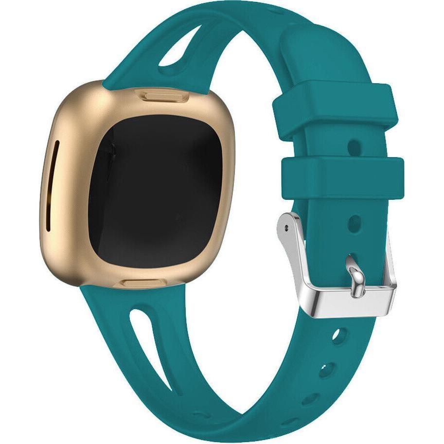 Thumbnail - Strap-it Silikonarmband (Silikon, Versa 3), Uhrenarmband, Blau