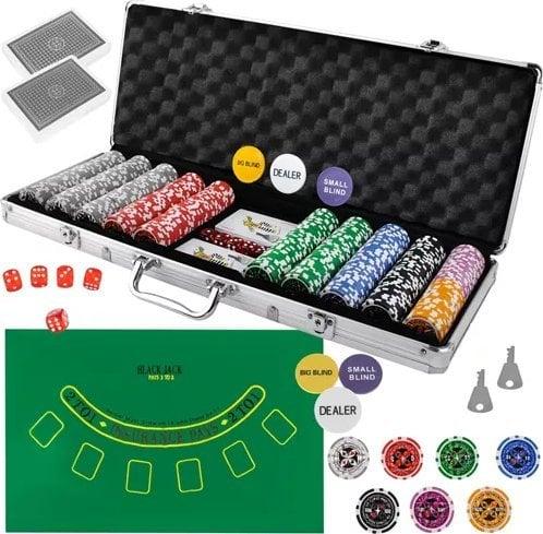 Malatec Poker - Set mit 500 Chips im Koffer HQ 23529