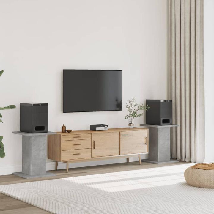 Actual product image vidaXL Speaker stand 2 pcs. 30 x 30 x 60 cm (1 pair, Stand, Not movable)