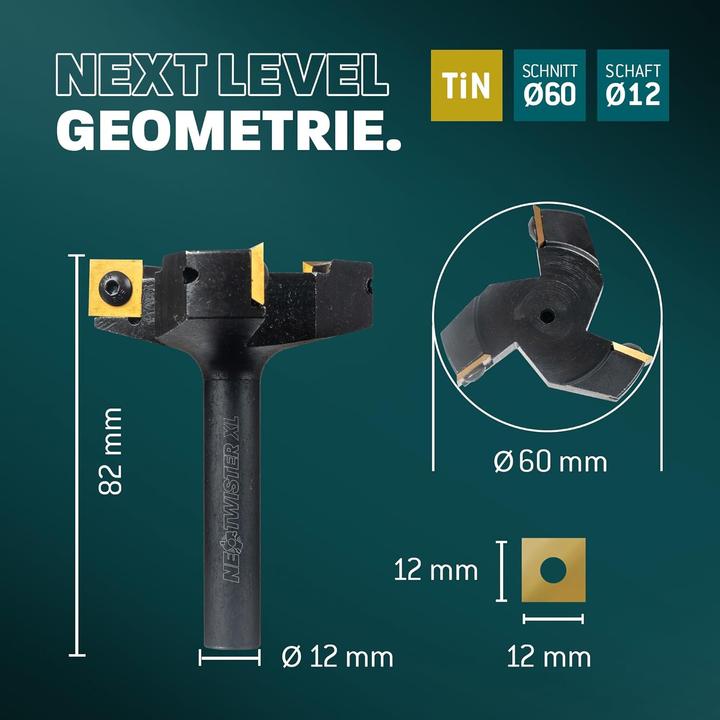 Produktbild Bayerwald Werkzeuge NeoTwister Planfräser für Oberfräse