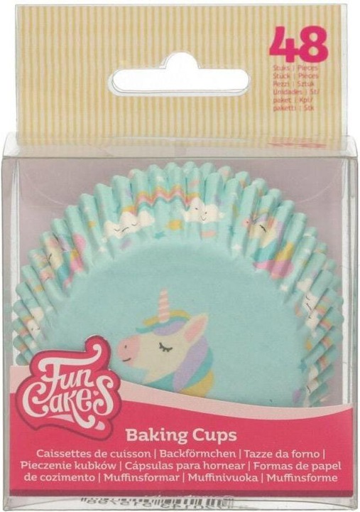 Actual product image FunCakes Cupcake boxes - Unicorn (48pcs.) (5 cm)