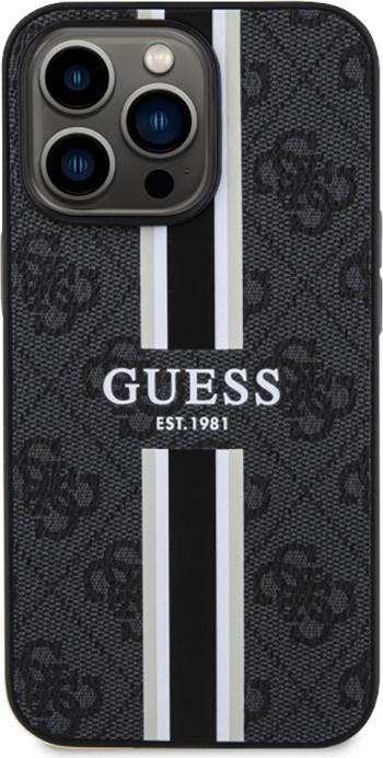 Produktbild Guess GUHMP13XP4RPSK iPhone 13 Pro Max 6,7" czarny/black hardcase 4G Printed Stripes MagSafe (Apple iPhone 13 Pro Max)