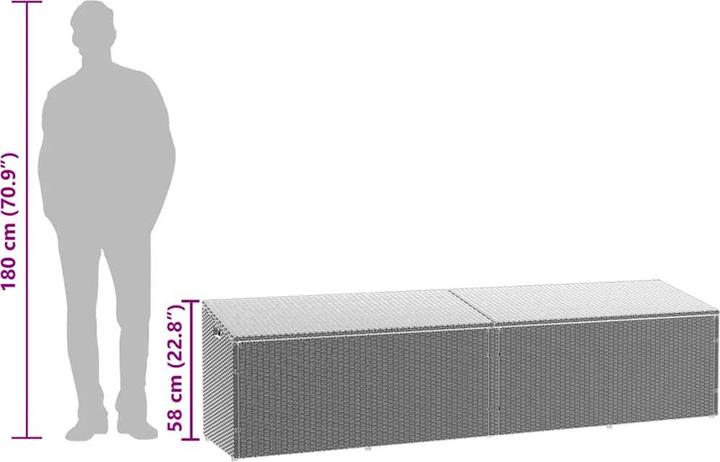 Produktbild vidaXL Garten-Aufbewahrungsbox