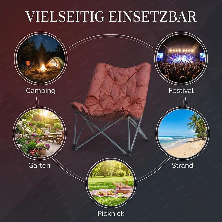 Produktbild Redcliffs Campingstuhl Butterfly mit Polsterung