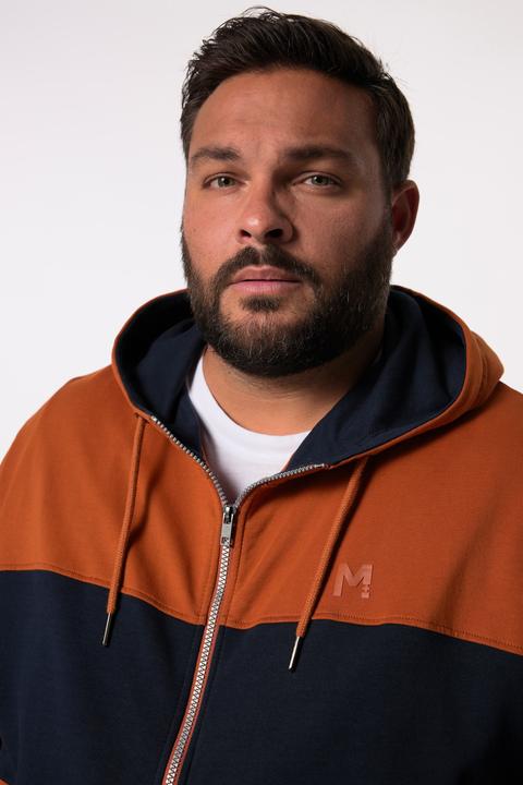 Image du produit Men+ Sweat-shirt zippé en molleton, capuche, esprit colour block - jusqu'au 8 XL (XXL)