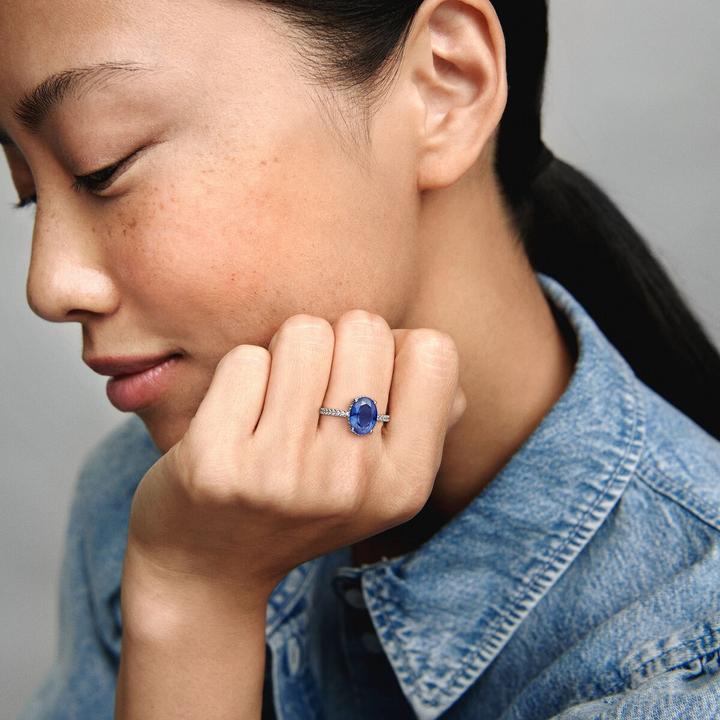 Produktbild Pandora Sparkling Statement Halo Ring (48, 925 Silber)
