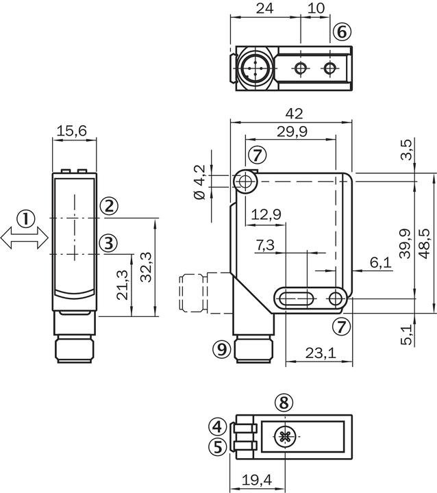 Actual product image Sick Small photoelectric sensor (0.60 m)