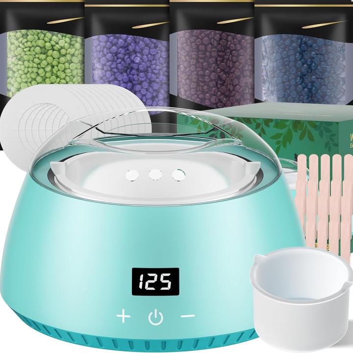 Cithot Professionelles Waxing Set mit LCD-Display (500 ml, 1 x, 400 g)