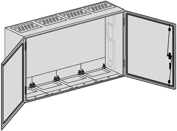 Produktbild ABN SP44 System-GehÃ¤use IP54 schutzis.1050x650mm (19 Zoll Rack)