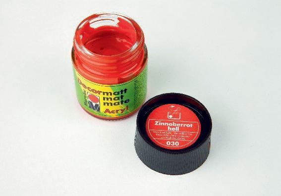 Actual product image Marabu Decormatt Acrylic vermilion (50 ml)