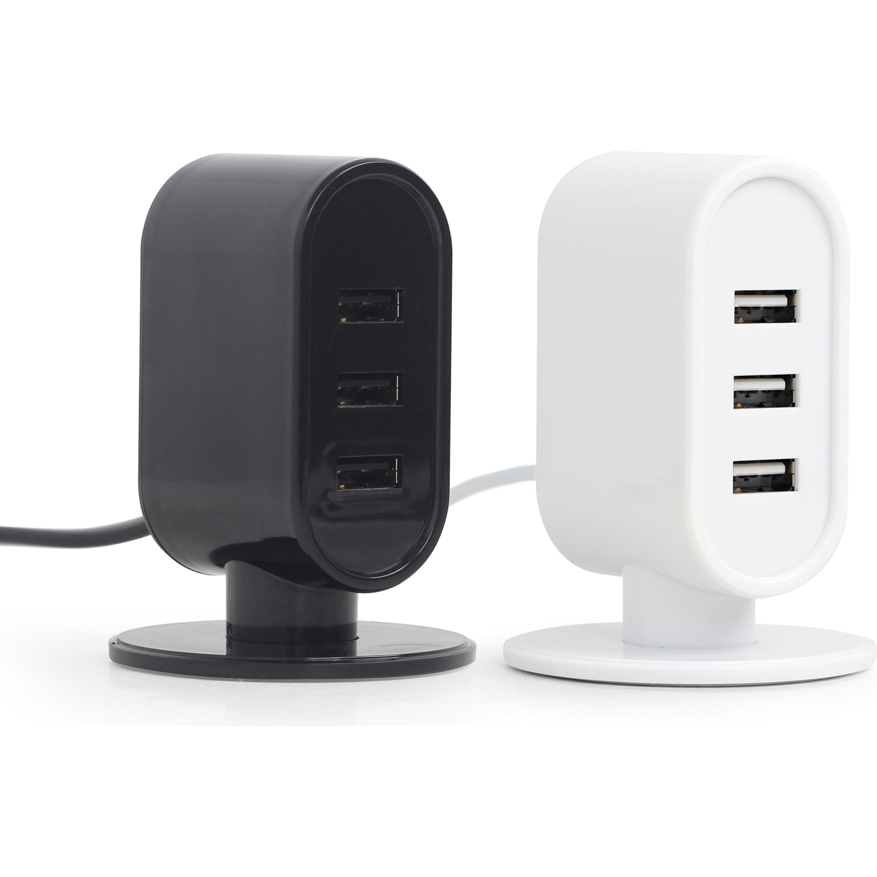 Thumbnail - Energenie EG-U3C3A-01-MX (15 W), USB Ladegerät, Schwarz, Weiss