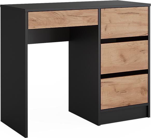 Anthracite/golden oak