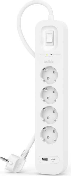 Belkin Surgemaster surge protection (4 x, 2 m)