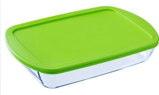 Actual product image Pyrex Cook En Store 4.9L Rectangle 40 x 27 Cm With Lid