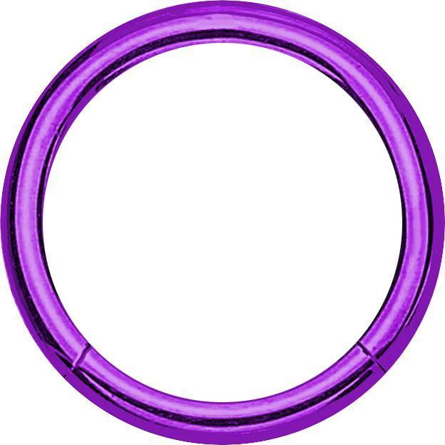 Produktbild Star Piercing Micro Segmentring klappbar violett (ohne Messing, Titan G23)