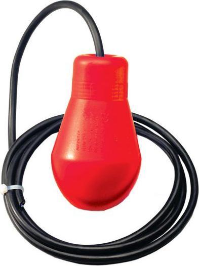 Produktbild RS PRO Hochdichtes Polyethylen Schwimmerschalter Extern 110V / 10 A, Öffner, 0°C +55°C, mit 5m Lei