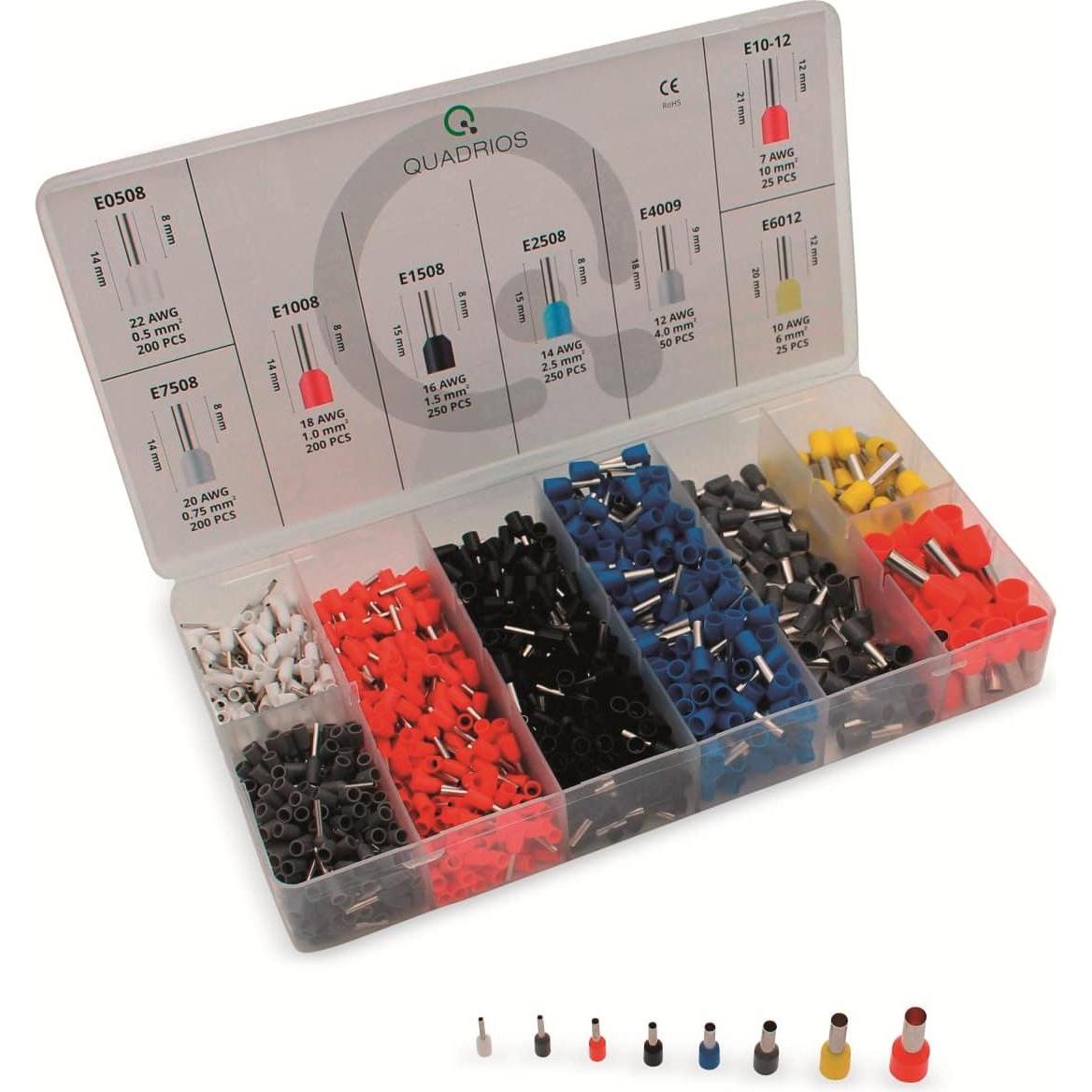 Quadrios, Kabelverbindung, Aderenhülsen-Set 1200 Stück