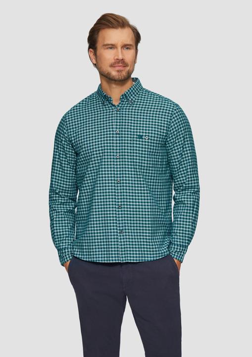 Actual product image S.Oliver Hemd Regular Fit: Kariertes Hemd mit Button-Down-Kragen (S)