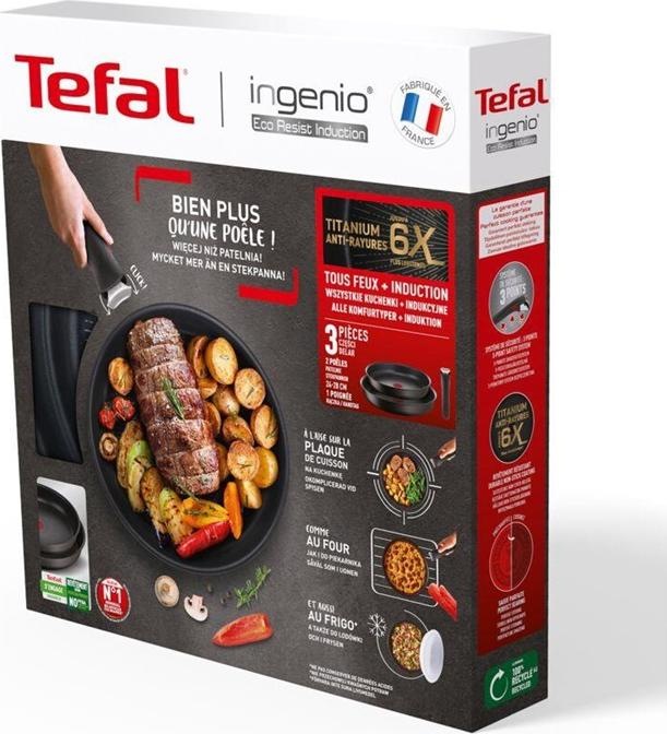 Actual product image Tefal L39791 (28 cm, Pan set + pot set, Aluminium)