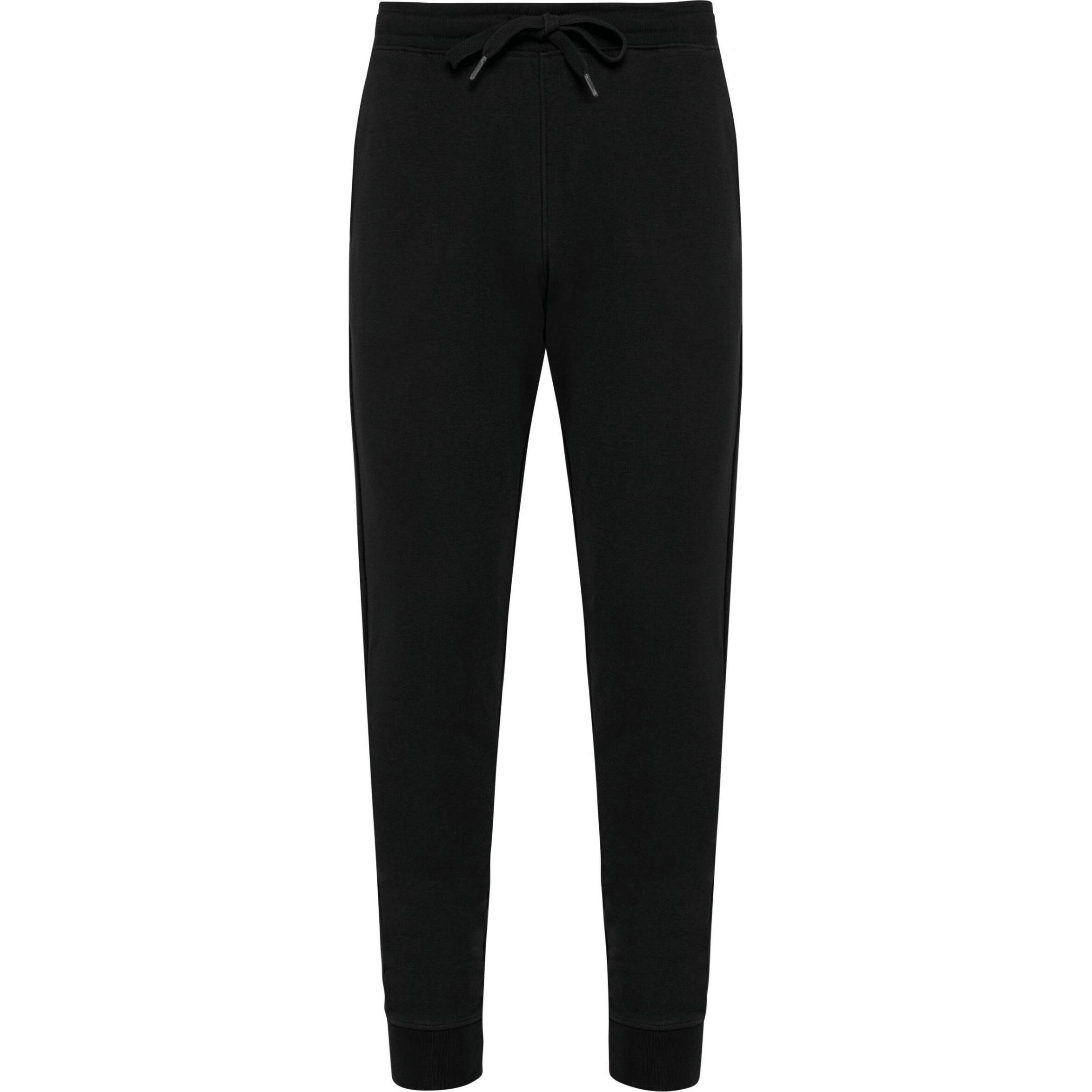 Kariban, Herren, Sporthose, Ökofreundliche, ungeraute Molton-Hose (L), Schwarz, L