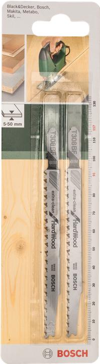 Produktbild Bosch Professional Zubehör Stichsägeblatt BIM, T 308 BF Extraclean for Hard Wood