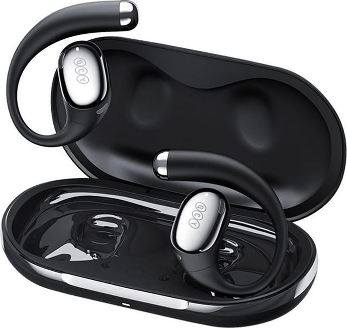 QCY TWS Crossky R70 wireless earphones (black) (DNC, 52 h, Kabellos)