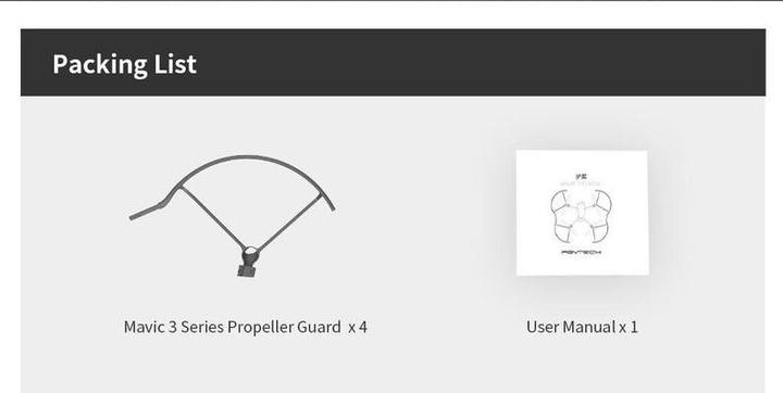 Actual product image Pgytech Mavic 3 Classic Propeller Guard (Propeller protection, DJI Mavic 3 Classic)