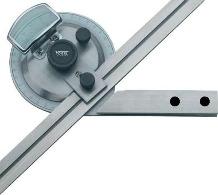 Produktbild RB Messwerkzeuge Universal Winkelmesser-Satz Messbereich 360 Grad Schienenlänge 150-300 mm