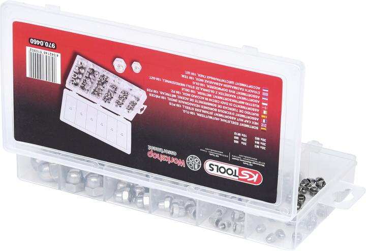 Produktbild KS Tools Sortiment Edelstahl-Muttern