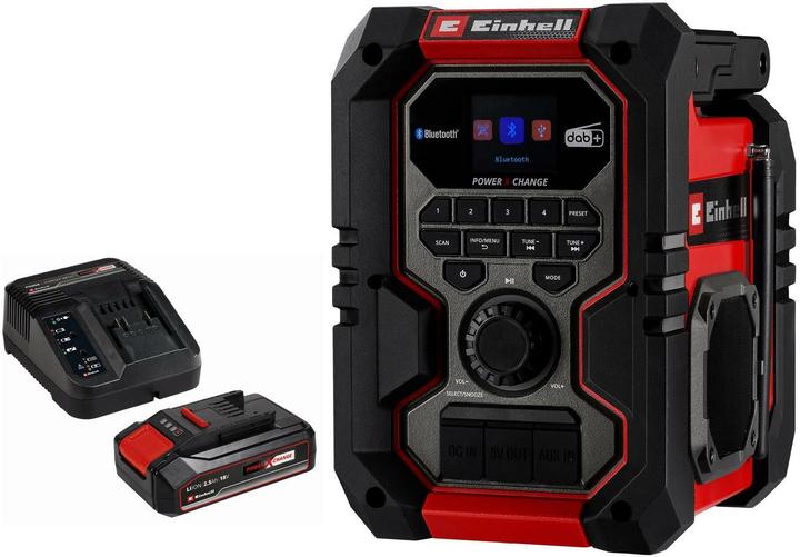 Einhell Akku-Radio TE-CR 18 Li DAB+/FM/BT (1 x 2.5 AH Kit (DAB+, FM, Bluetooth)