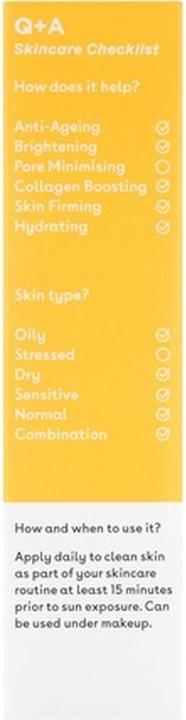 Actual product image Q+A Protective skin cream against wrinkles with peptides SPF 50 Peptide (Anti-Ageing Daily (50 ml)