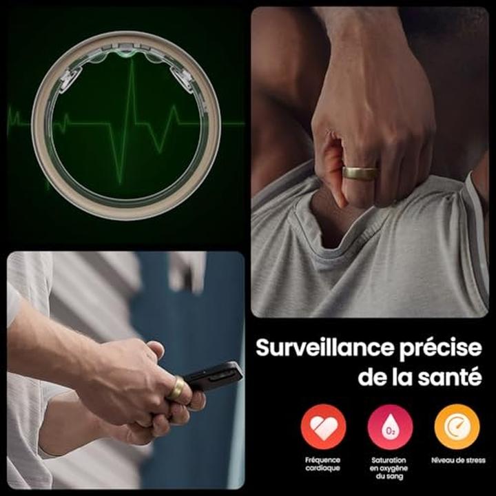 Actual product image Amazfit Helio Ring Size 10 Sport and (10, Titanium)