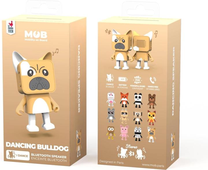 Produktbild Mobility on Board Dancing Animal speaker Bulldog (4 h, Akkubetrieb)
