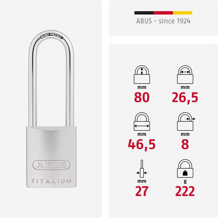 Produktbild Abus 86TI/45HB80 without cylinder