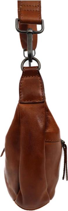 Actual product image Bear Design Kleine Crossbodytas / Schoudertas Dames - Leer - Clara - Cognac