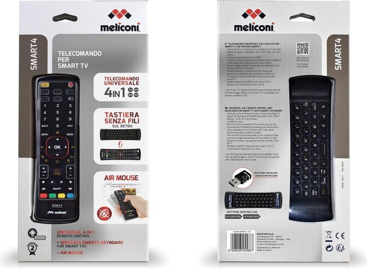 Actual product image Meliconi Smart 4 (Universal remote control)